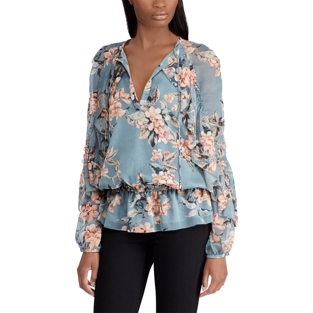 LAUREN Ralph Lauren Floral Georgette Top